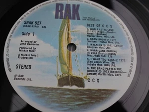 CCS (Alexis Korner) THE BEST OF  1977 UK LP 1st Press RAK Labels PLAYS MINT HEAR - Imagen 1 de 23