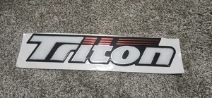 Vintage Triton Fiberglass Bass Boats Sticker Decal Marine Watercraft - Picture 1 of 3