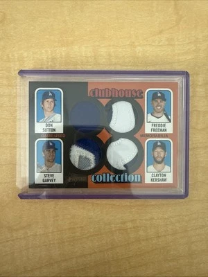 2024 Heritage High 1/1 Clubhouse Collection Quad Relic Patch Dodgers - Image 1 of 3
