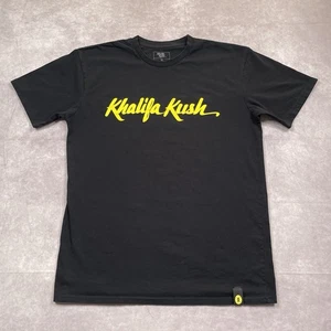 KHALIFA KUSH T-Shirt Herren XL schwarz gelb Wiz Khalifa KK Logo Schriftzug - Bild 1 von 12