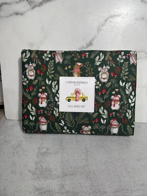Синтия Роули Рождественская мышь Холли листья темно-зеленый полный лист комплект новый - Изображение 1 из 4