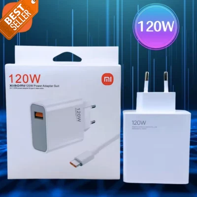 Xiaomi 120W Turbo Fast Charging Charger EU + USB-C Cable - Free Shipping - Immagine 1 di 4