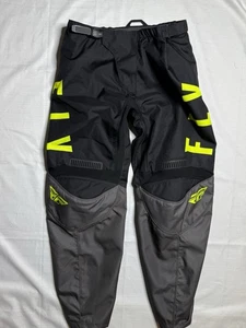 Fly Racing Adult Mens F-16 MX Motocross Pants Black/Hi-Vis Size 36 - Bild 1 von 14