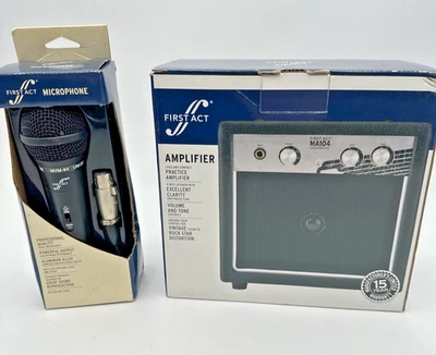 First Act MVM-84 Microphone + MA104 Guitar Amplifier Power Tone Control Open Box - image 1 of 4
