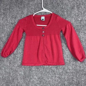 Pumpkin Patch Cadigan Girls Size 5 Red Heart Buttons - Picture 1 of 7