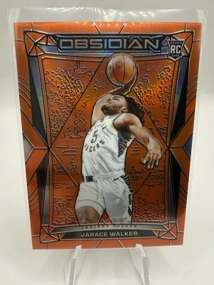 2023-24 Obsidian Jarace Walker RC Electric Etch Orange Flood #/99. - Image 1 of 2