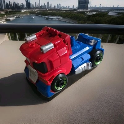 Transformers Optimus Prime Action Figure toddler flip cab forward to transform - Image 1 of 4