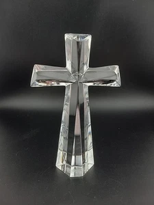 Teleflora 24% Lead Crystal Cross~Bohemian Crystal~Religious~7.5"X5" GORGEOUS! - Picture 1 of 7