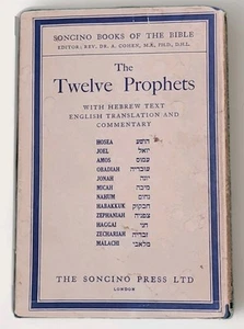 Die Soncino Bücher der Bibel: Die zwölf Propheten (1966) Hardcover D/J 6. Wichtel - Bild 1 von 4