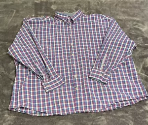 Paulo Solari Modern Fit Plaid Long Sleeve Button Down Shirt. Size 5XL, EUC - Picture 1 of 10