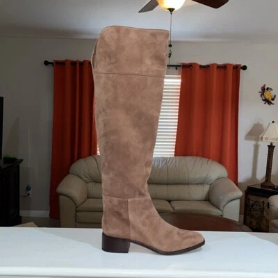 Botas de vestir Antonio Melani Rilee marrón gamuza por encima de la rodilla talla 6 M nuevas sin caja Foto 1 de 4