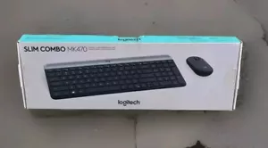 Logitech 920009437LOGITECH 2.4 GHz Slim Wireless Keyboard & Mouse Combo, NEW - Picture 1 of 1