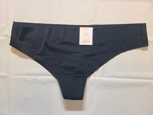 Women's Laser Cut Thong - Auden Black Size Medium - Picture 1 of 4