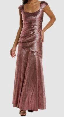 Vestido para mujer Theia rosa mezcla de seda Santana talla 8 $1095 Foto 1 de 3