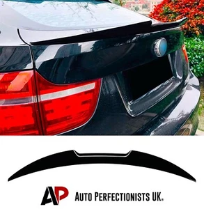 Spoiler stivale BMW X6 E71 X6M nero lucido posteriore stile M4 labbro ala centrale corpo kit 8-15 - Foto 1 di 7