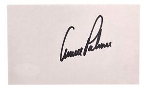 Arnold Palmer PGA Signed 3x5 Index Card JSA