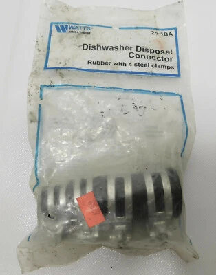 Conexión de eliminación de lavavajillas de vatios 25-1BA con 4 abrazaderas de acero  Foto 1 de 4