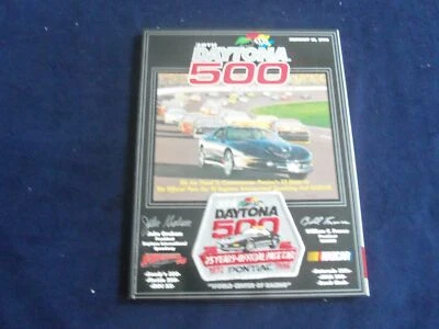 1996 FEB 18 38TH DAYTONA 500 RACING PROGRAM W/PATCH - GREAT PHOTOS - SP 3744I - Image 1 of 4