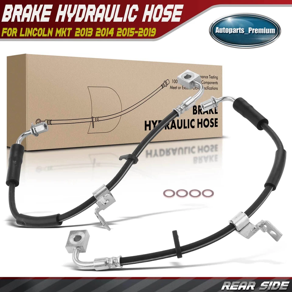 Manguera hidráulica de freno trasero izquierdo y derecho nueva para Lincoln MKT 2013 2014 2015-2019 Foto 1 de 4