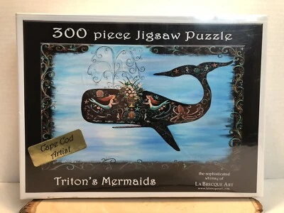 Triton's Mermaids 300 Piece Puzzle Cape Cod Theresa La Brecque Art Sealed - Image 1 of 4