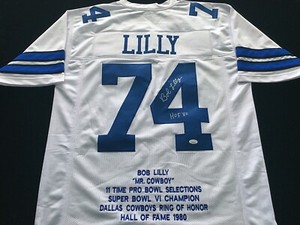 bob lilly signed jersey