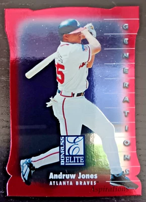 1998 Elite Asperations Die Cut Andruw Jones #127 /750 - Image 1 of 2