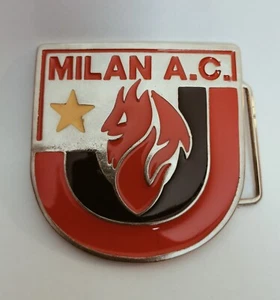 RARA FIBBIA ANNI 90 IN METALLO MILAN DIAVOLO grande - Bild 1 von 2