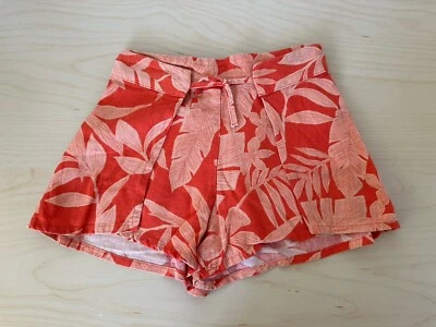 Zara Girls' Linen Blend Lightweight Shorts Age 7 - Image 1 of 4