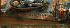 Table Runner 54 inch Patchwork Fish Camp Brown Blue Green Lodge Cabin Decor