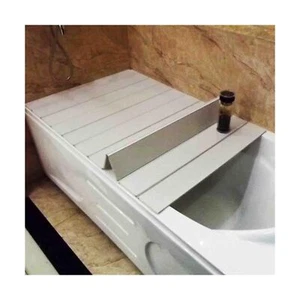 HJJKKH Shutter Bathtub Lid, Foldable Waterproof Bathtub Cover with 0.65cm thi... - Picture 1 of 7