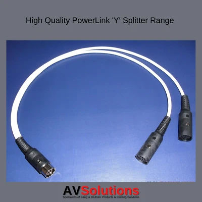 B&O Y Adaptor Splitter for Bang & Olufsen BeoLab PowerLink Mk2 White HQ - 5 M - Image 1 of 4