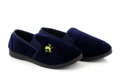 Sleepers BS286 KYLE Jungen Löwenmotiv Doppelzwickel Hausschuhe