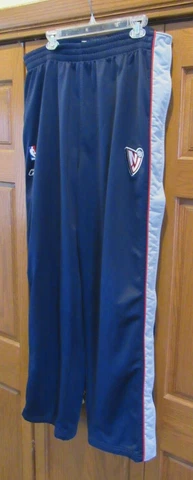 VINTAGE New Jersey Nets Reebok Authentic Warm Up Pants Men’s 2XL NBA  side snaps Cover