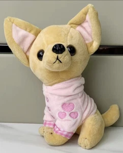 Plush Chihuahua Dog Stuffed Animal Puppy Pink Super Soft Toy NIP#5 - Picture 1 of 1