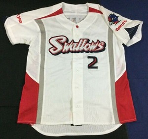 Tokyo Yakult Swallows Ryoji Aikawa #2 Zett Jersey SizeM
