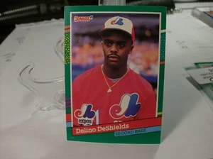 1991 Donruss Baseball #555c - Delino DeShields VAR - Montreal Expos 91-630 - Foto 1 di 2