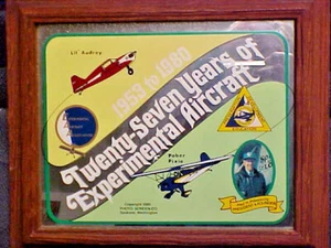 EAA OSHKOSH Aviation Commemorative Mirrors Award Winning 1976-1980 Set of 5 - Picture 1 of 5