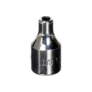 Williams 1/8" Shallow Socket 1/4 Drive 6 Point - Picture 1 of 1