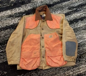 Vintage Carhartt Hunting Jacket CB1250 Blanket Lined Duck Canvas Coat USA Size L - Picture 1 of 18