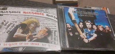 iron maiden  Be Quick Or Be Dead & the wicker man cd singles - Image 1 of 3