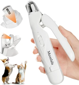 2-in-1 Hundennagelschneider & Hundennagelschleifer mit 2 LED-Leuchten, ultra-leise, USB  - Bild 1 von 11