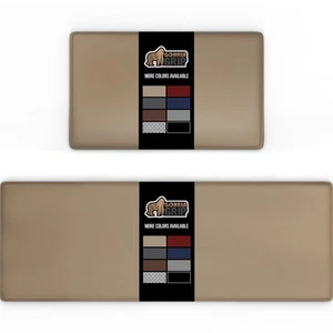 Set Of 2 Anti Fatigue Kitchen Rug Mats Standing Soft For Floor 17x29 + 17x59 - Picture 1 of 9