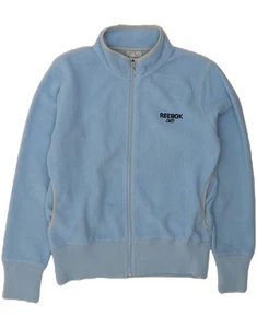 REEBOK Womens Fleece Jacket UK 14 Large Blue Polyester BW16 - Picture 1 of 4
