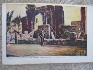 Ruinen Kirche Advent San Francisco 1906 Erdbeben Kalifornien Postkarte B200 - Bild 1 von 2