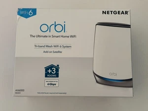 NETGEAR Orbi RBS850 Wi-Fi Satellite Repeater (RBS850-100EUS) Oryginalne opakowanie - Zdjęcie 1 z 3