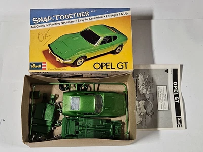 REVELL SNAP-TOGETHER OPEL GT Snap-Tite MODEL KIT  RARE READ - Image 1 of 2