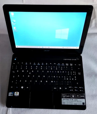 NETBOOK ACER ASPIRE ONE D270 WINDOWS 10 SSD 128GB 4GB RAM - Immagine 1 di 4