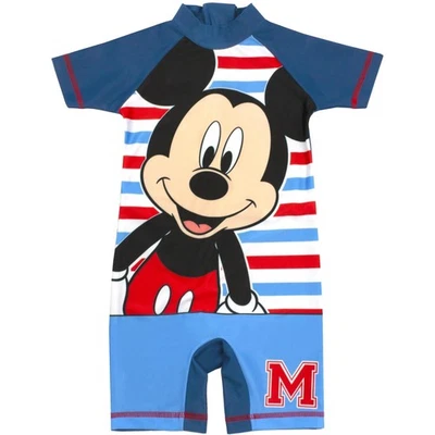 Terno de banho Disney Boys Sunsafe Mickey Mouse peça única (NS6224) - Imagem 1 de 4