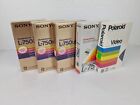 Lot Of 5 Sealed Blank Beta Tapes - Sony Dynamicron L-750 UHG Polaroid 