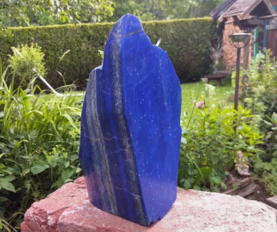wunderschöner Lapislazuli Anschliff Skulptur 2,2kg royalblau  Afghanistan - Bild 1 von 4